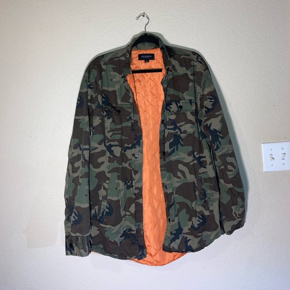 Pacsun camo bomber jacket